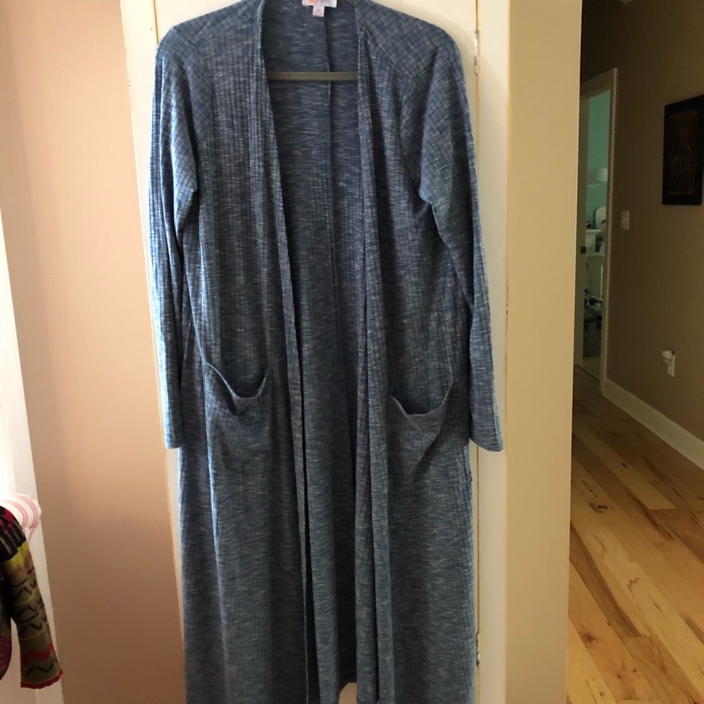 Blue duster